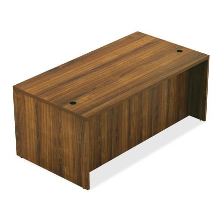 Lorell Lorell Wood Desk, 59" x 29.5" x 30" Desk - Walnut - Chateau Series 34305